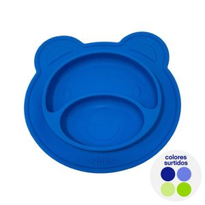 Plato de Silicón con Forma de Oso Colores Surtidos