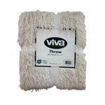 Throw tipo Peluche Crema 127 x 152 Cm