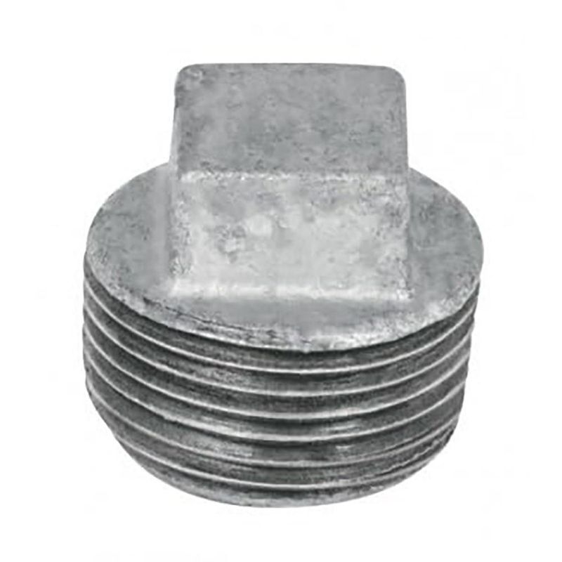 Tapón Macho de Acero Galvanizado 2 Plg con Rosca