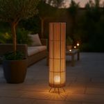 Lámpara Solar de Exterior 9 W con Control Remoto