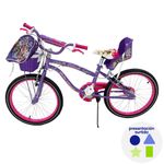 Bicicleta BMX 20 Plg con Portamuñeca Friends Colores Surtidos