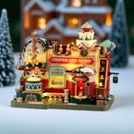 Fábrica de Pasteles Navideños con Movimiento y Luz LED