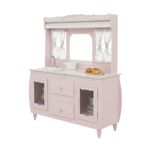 Cocina de Juguete Rosa con Cortinas