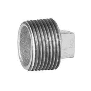 Tapón Macho de Acero Galvanizado 3/4 Plg con Rosca