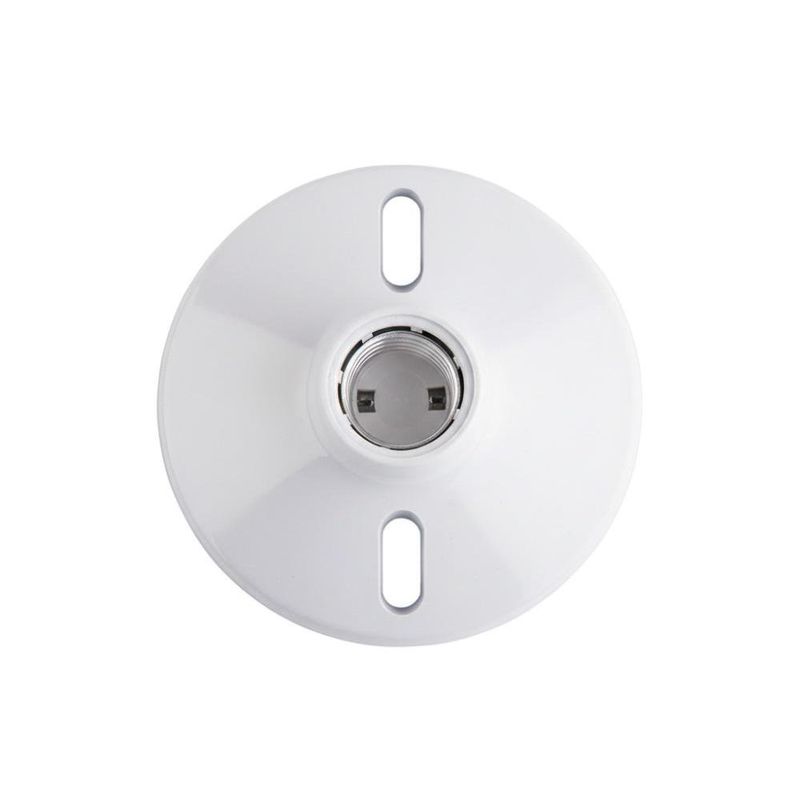 Plafonera Base E27 Baquelita Blanca