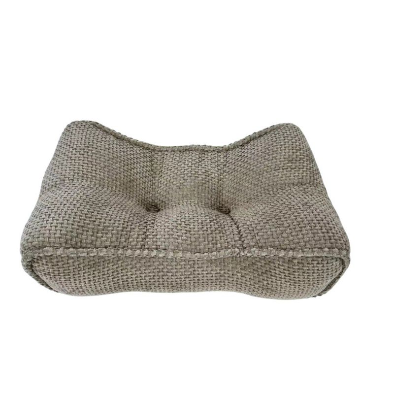 Cojín de Espalda Beige Texturizado 40 x 22 Cm