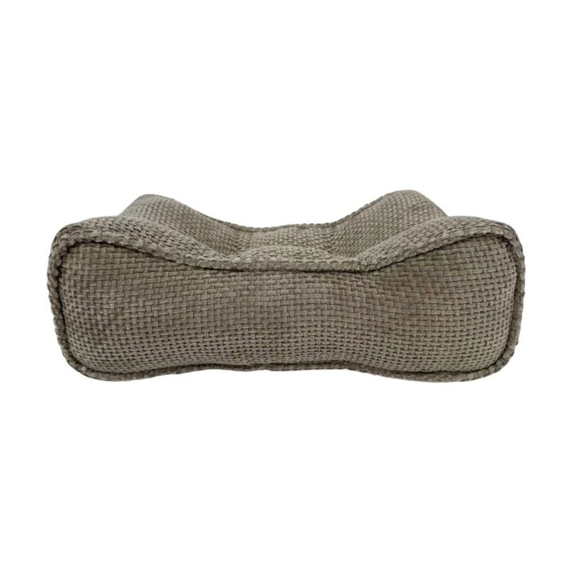 Cojín de Espalda Beige Texturizado 40 x 22 Cm