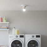 Plafonera Pequeña E12 Blanca