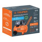 Compresor de Aire Horizontal Silencioso 50 L 2 Hp
