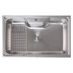 Lavatrastos con Escurridor Integrado de Acero Inoxidable