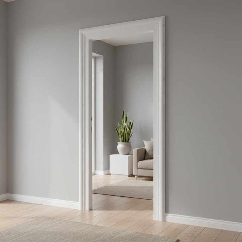 Marco de Mdf ColorBlanco de 17x60x2130 cm