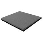Piso de Caucho de Alta Densidad 1 x 1 m Espesor 15 mm para Gimnasio Color Gris