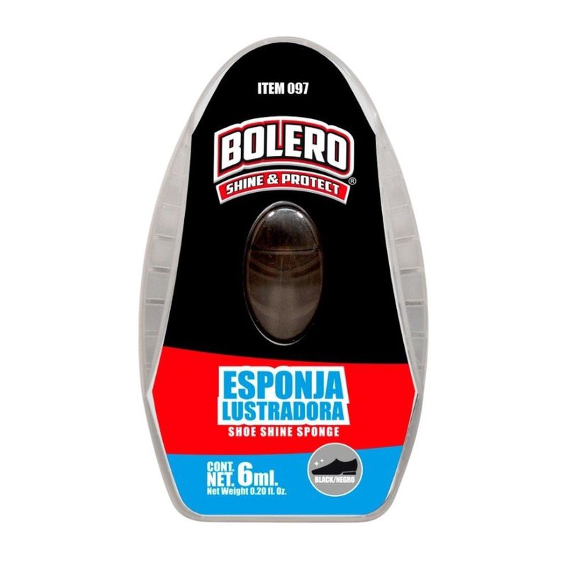 Esponja Lustradora para Calzado Negro 6 Ml