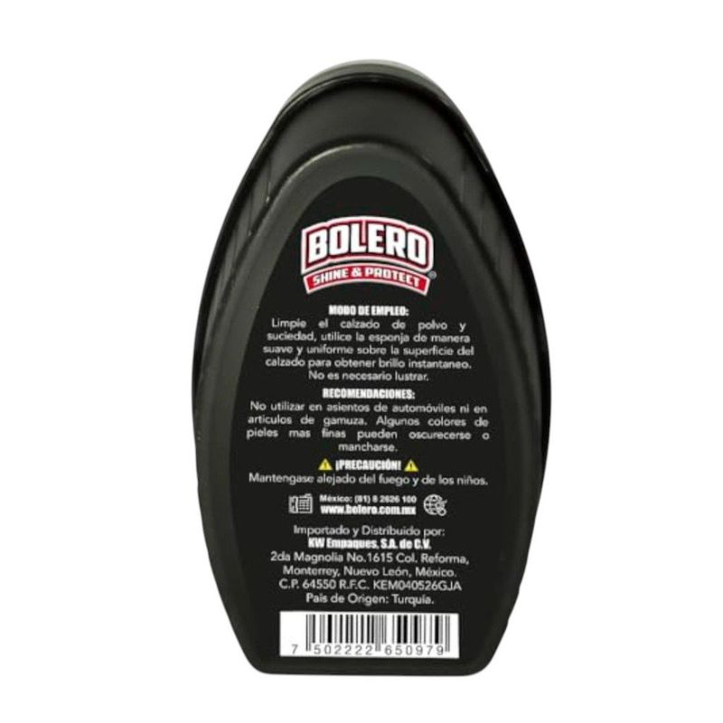 Esponja Lustradora para Calzado Negro 6 Ml