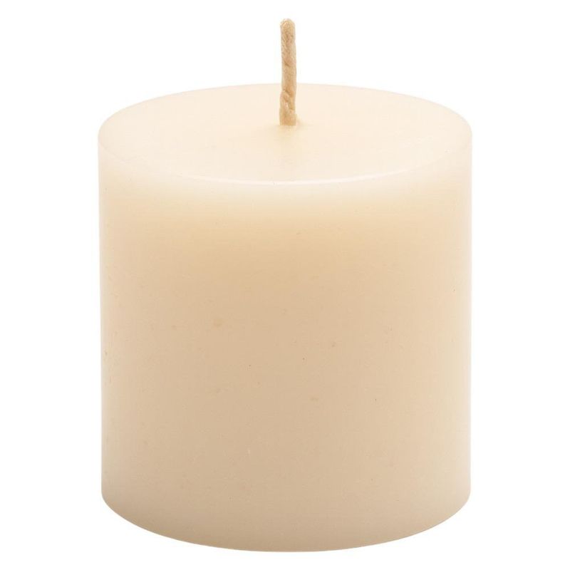 Vela Cilíndrica Beige con Aroma Pequeña
