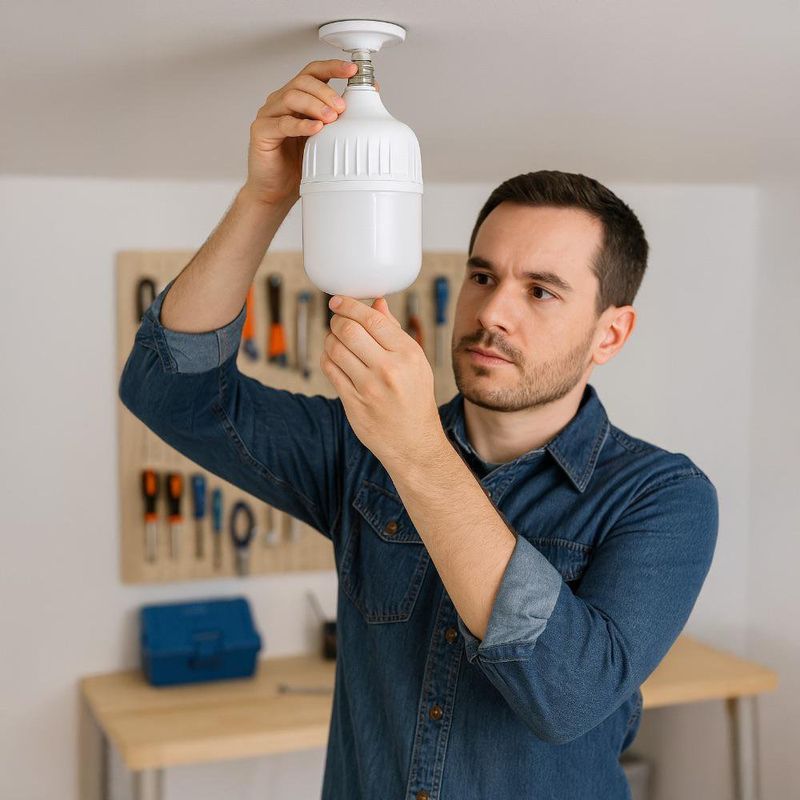 Bombilla LED de Alta Potencia 40 W Luz Blanca