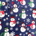 Manta Decorativa Azul Muñeco de Nieve 127x152 cm