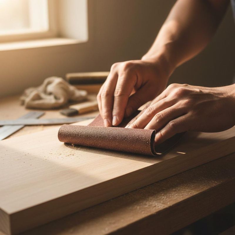 Lija para Madera Color Café Grano de 80