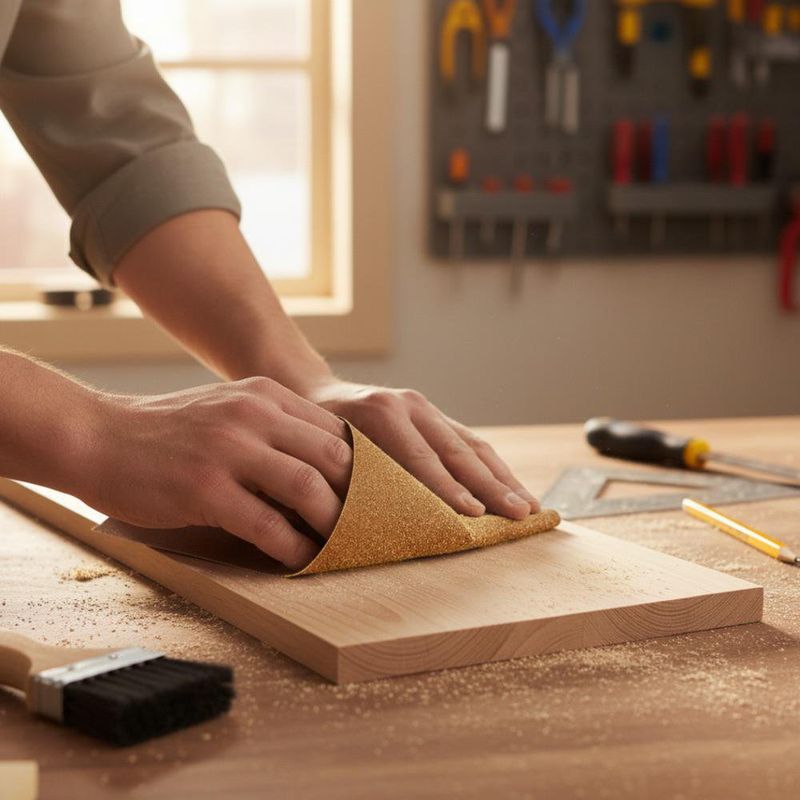 Lija de Papel Grano 120 Color Café