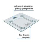 Balanza para Baño Digital de Vidrio Transparente