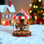 Carrusel Navideño “Christmas Cheer” con Luz, Movimiento y Sonido