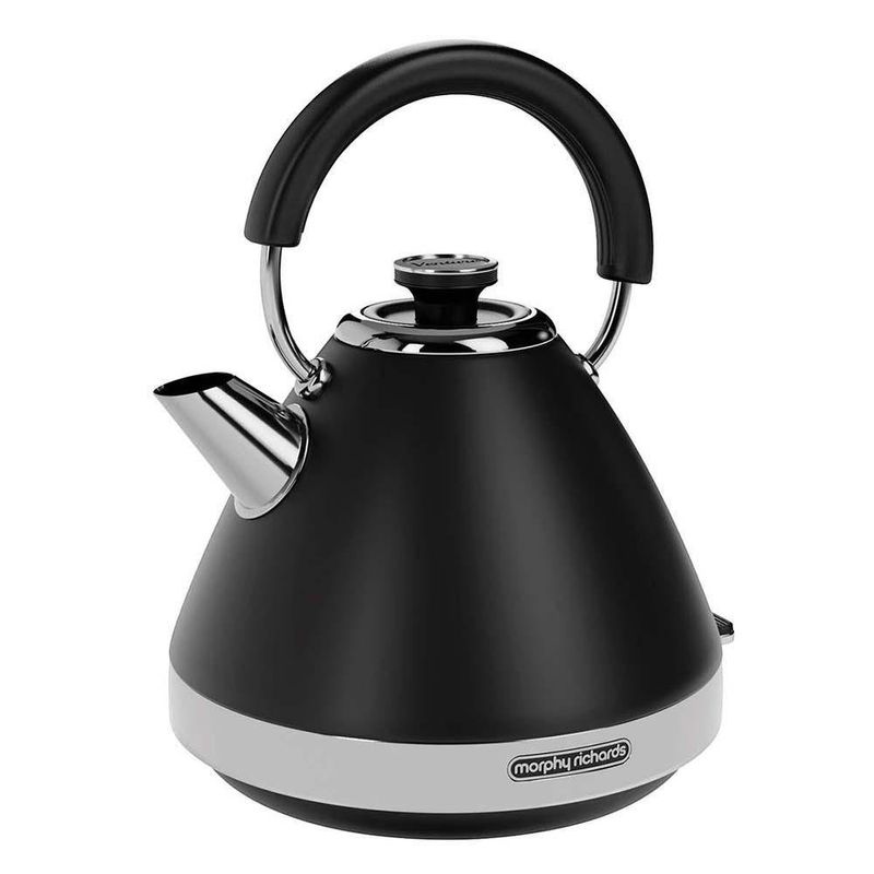 Hervidor Eléctrico Piramidal Negro con Acabado Mate 1.5 L