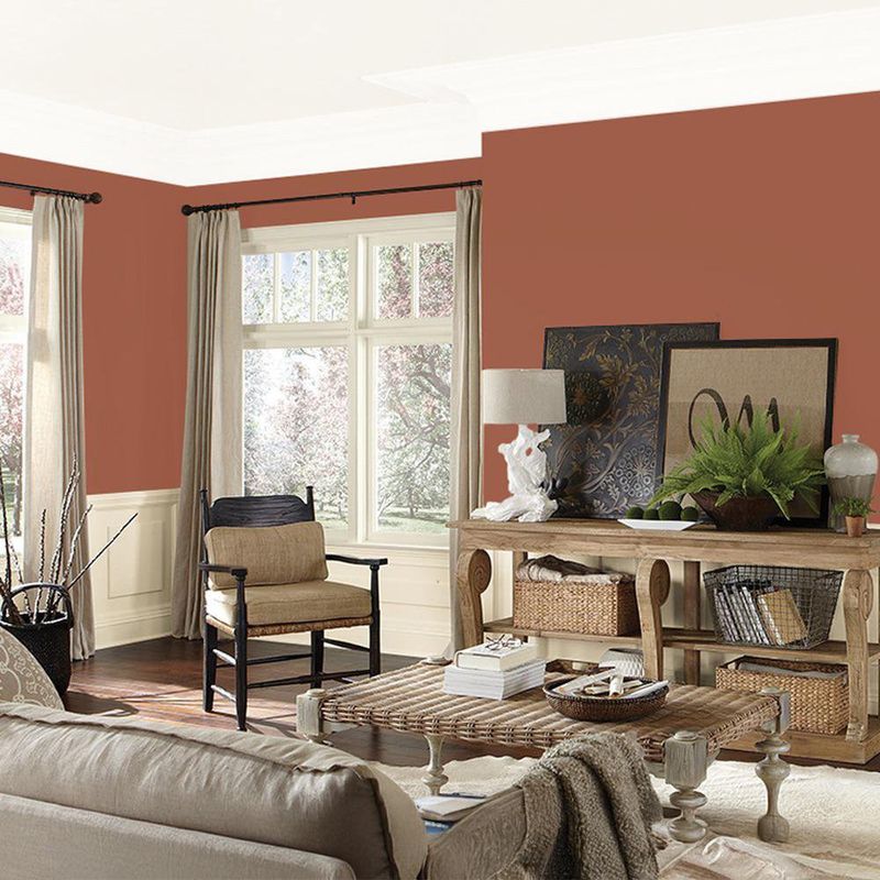 Pintura Excello Látex Mate 1 Gal Ladrillo Quemado