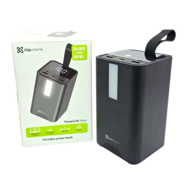 Batería Portátil PowerCell Apex 50000 Mah con Pantalla LED