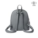Mochila Práctica y Compacta Gris Smooth