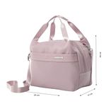 Lonchera Cuadrada Térmica Rosada con Correa Ajustable