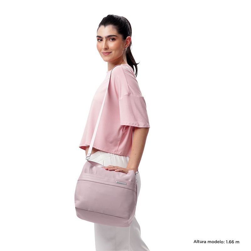 Lonchera Cuadrada Térmica Rosada con Correa Ajustable