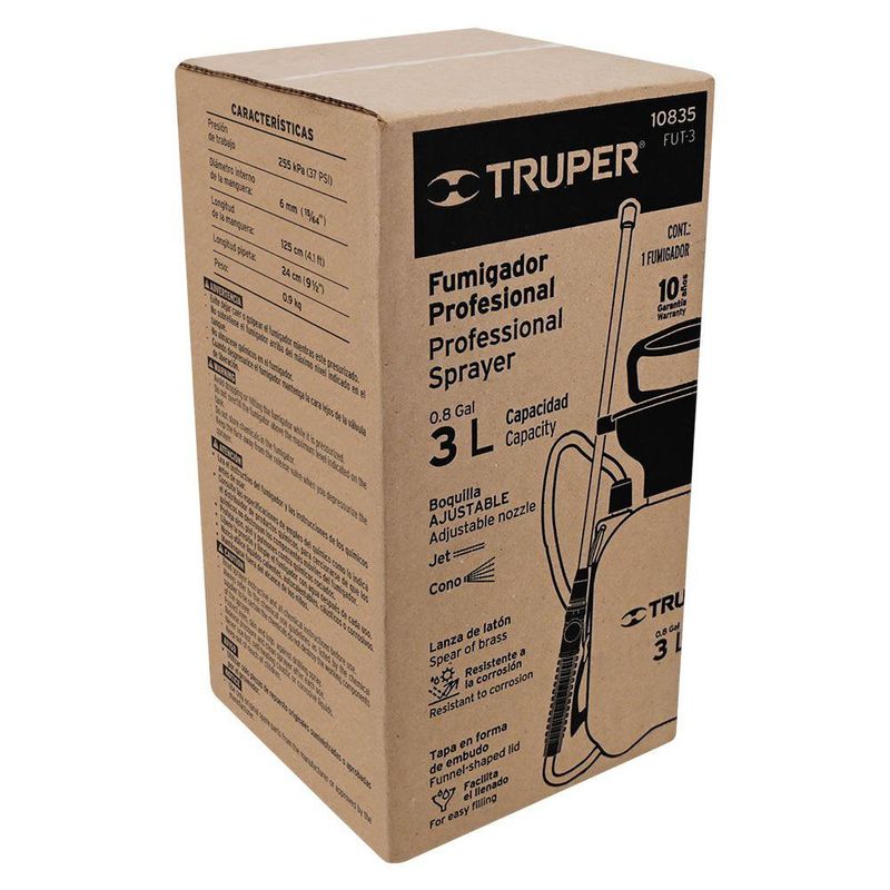 Fumigador tipo Bomba Profesional Naranja 3 L