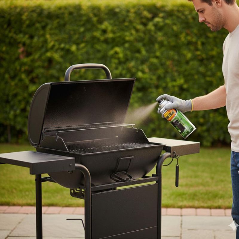 Pintura en Aerosol High Heat Negro para Alta Temperatura