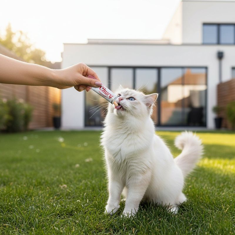 Snack para Gatos Churu Sabor Salmón 4 Tubos