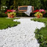 Cubresuelos Mediana Piedra Blanca