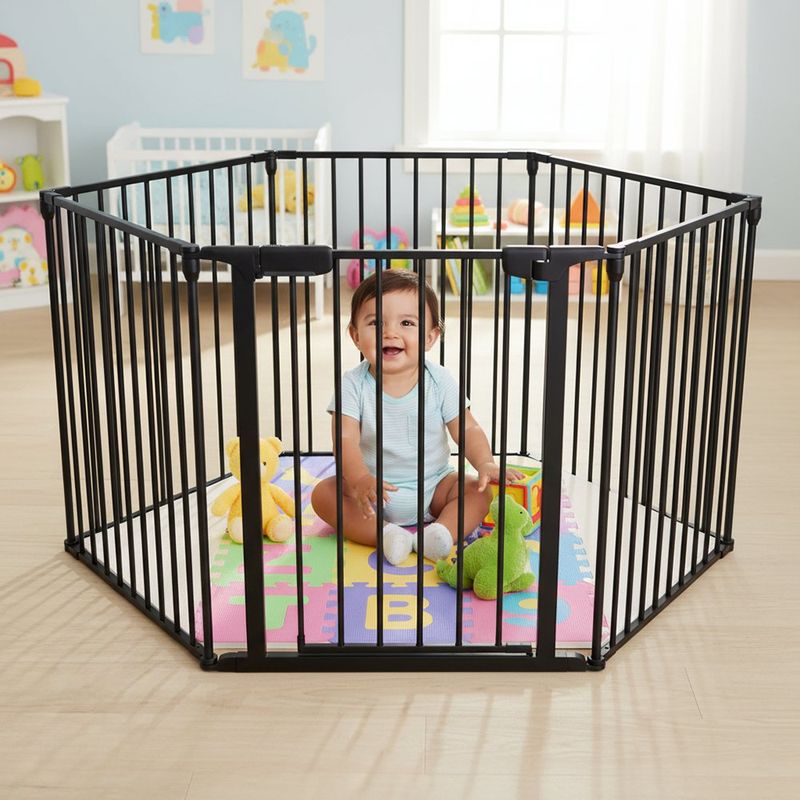 Baranda Modular Tipo Encierro Color Negro