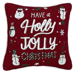 Cojín Decorativo Navideño Holly Jolly