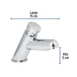 Llave Temporizadora para Lavabo Cromado - Foset