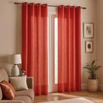 Cortina Color Rojo Diseño Corrugado