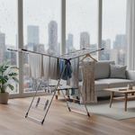 Tendedero de Ropa Plegable de Acero Inoxidable