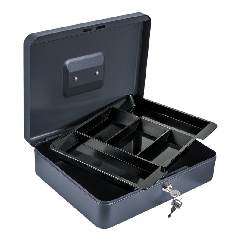 Caja de Dinero Metálica con Charola 30 Cm