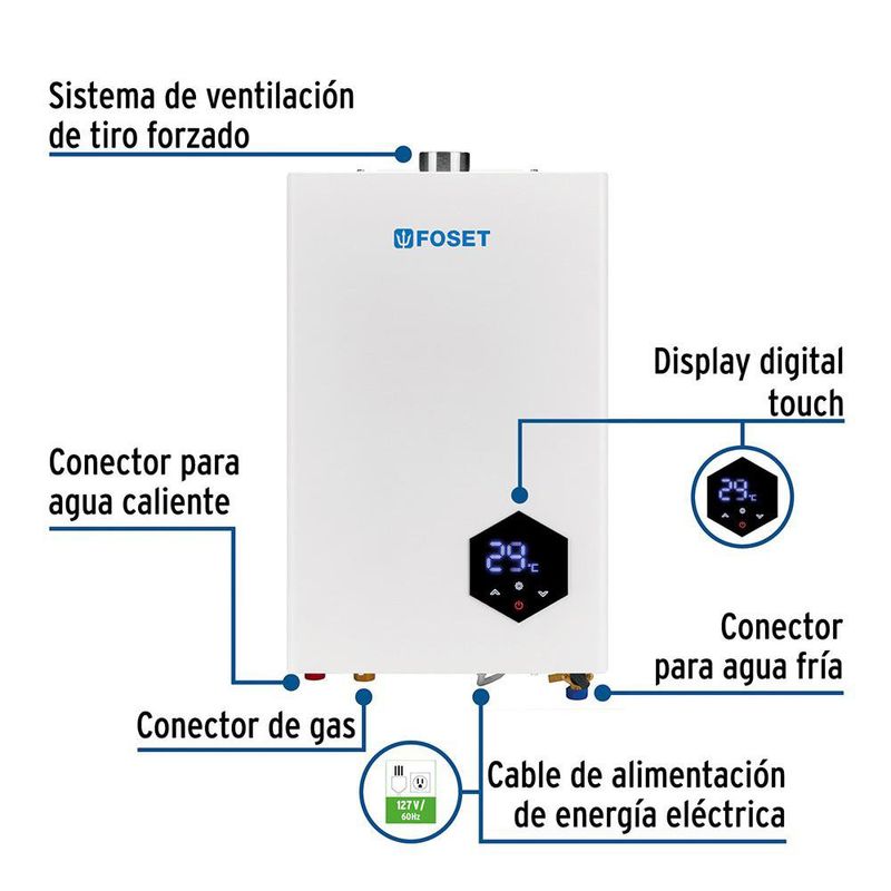 Calentador a Gas Modulate 16 L