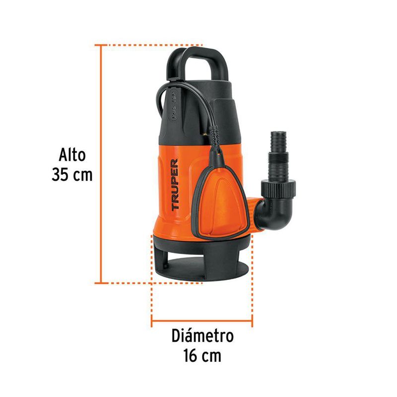 Bomba Sumergible para Agua Sucia 1 HP