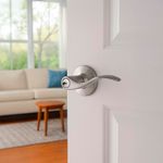 Chapa tipo Manija Queen Cromo Satinado para Dormitorio