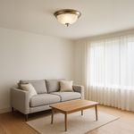 Plafón de Techo Base E27 de 60W Redondo Luz Fría Acabado Madera