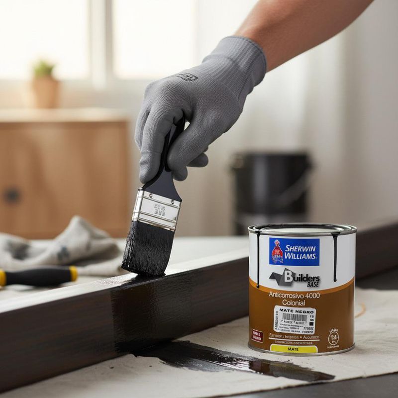Pintura Anticorrosiva Negro Mate Base 4000