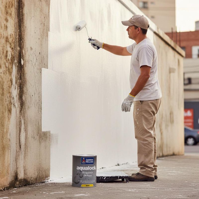 Bloqueador de Agua Aqualock Blanco 1/4 Galón