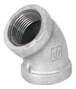 Codo 45° de Acero Galvanizado con Rosca 1 1/4 Plg