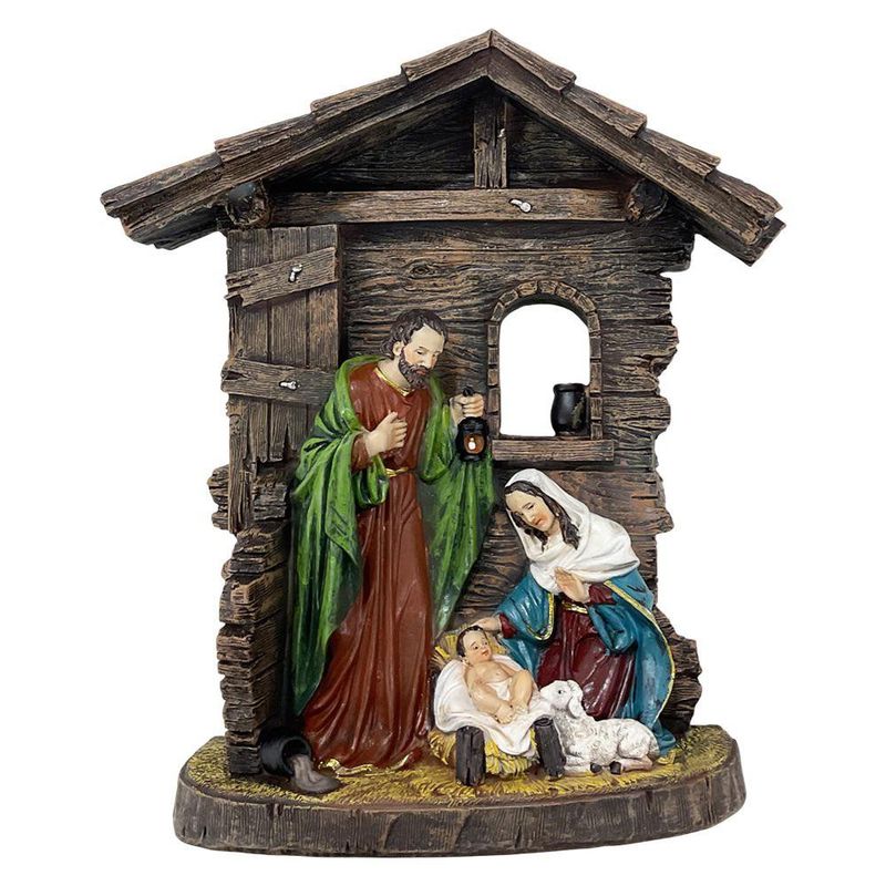 Figura de la Sagrada Familia con Luz