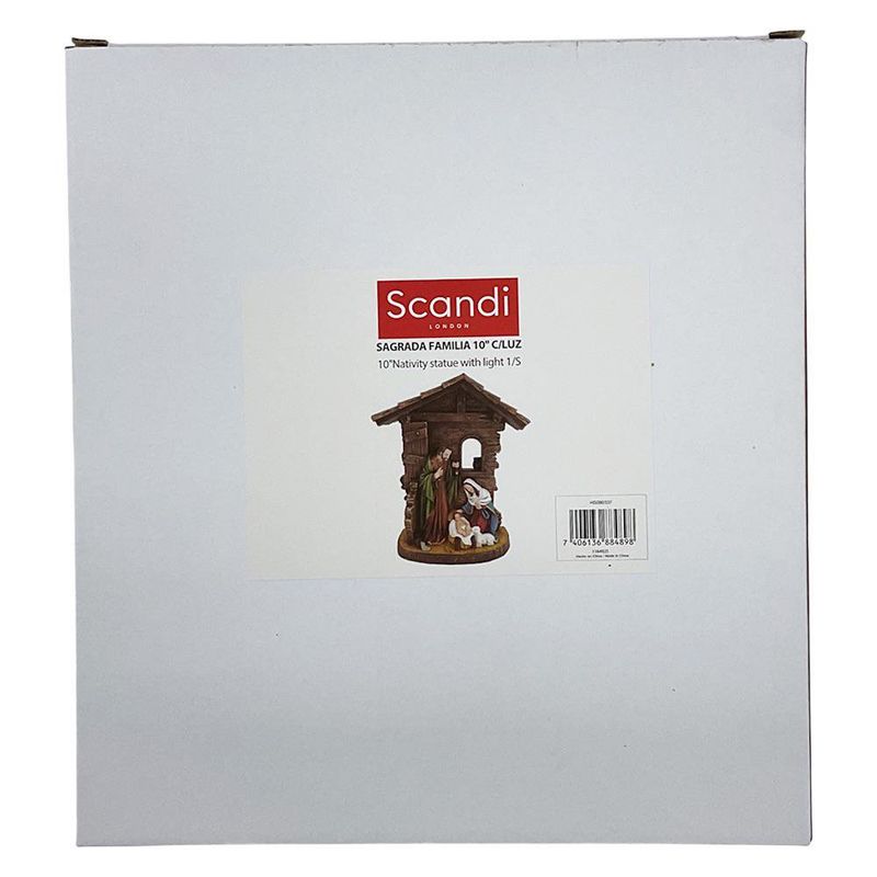 Figura de la Sagrada Familia con Luz